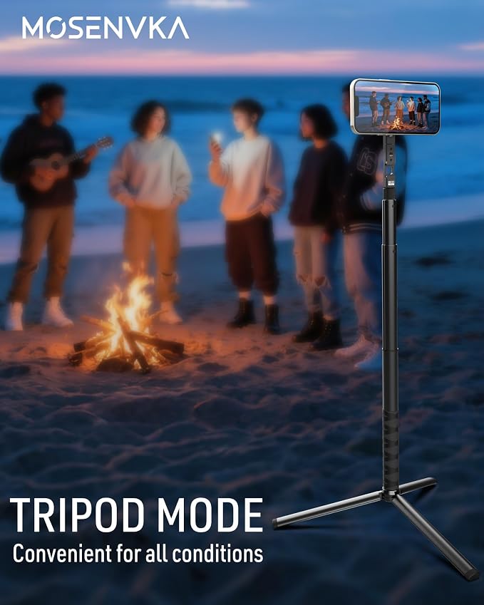 MOSENVKA Golf Tripod & Monopod Magnetic Phone Holder Golf Selfie Stick Tripod