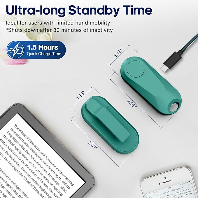 Page Turner for Kindle Paperwhite Oasis Kobo eReaders, Camera Camcorder Remote