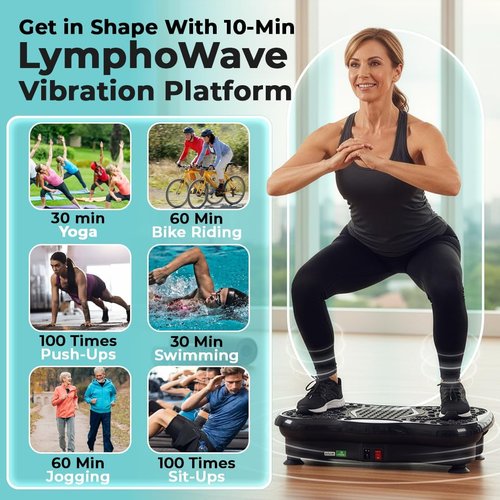 Beltwell® Vibration Plate - Full Body Shaker for Weight Loss & Lymphatic Drainage | Bluetooth & LED Display