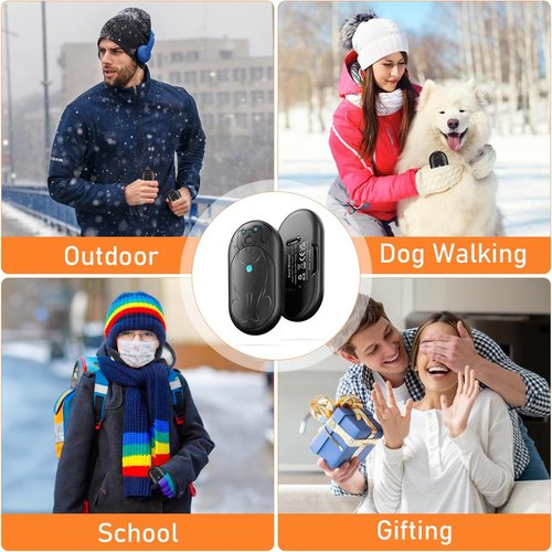 AI Hand Warmers - Rechargeable 6000mAh Electric Pocket Heater | 20-Hour Heating, 3 Levels, 2-in-1 Design