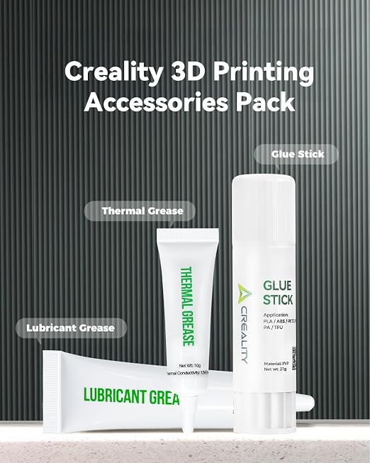 Creality 3D Printer Accessories Pack, 3D Printer Glue Stick&Thermal