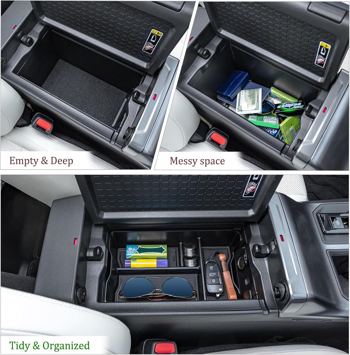 Center Console Organizer for Toyota RAV4 2026 Accessories Storage Tray