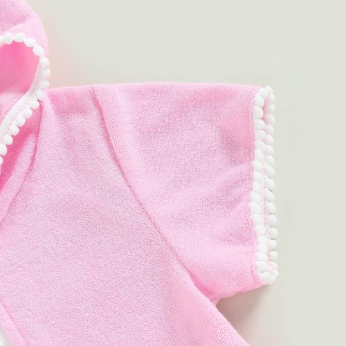 CIYCUIT Toddler Girls Swim Cover-Up - Stylish Hooded Design with Zipper for Easy Wear