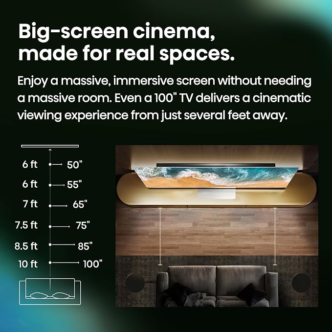 Hisense 65" E7 Cinema Series Hi-QLED Mini-LED 4K UHD Smart Fire TV (65E7SF, 2026 NEW) - Native 144Hz, AI Picture, Dolby Vision IQ · Atmos, FALD, HDR10+ Adaptive, MEMC, Alexa+