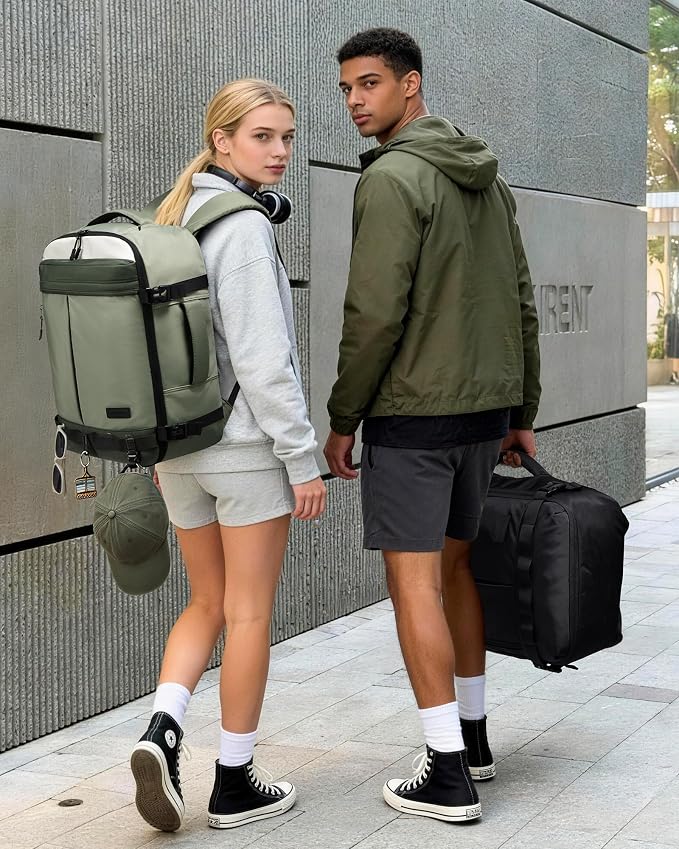 LOVEVOOK 50L Travel Backpack for Women Men, Airline Approved Carry On Luggage