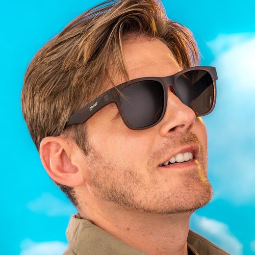 Goodr Just Knock It On! Polarized Sunglasses - Large Dark Brown Frames with Copper Lenses | UV400 Protection