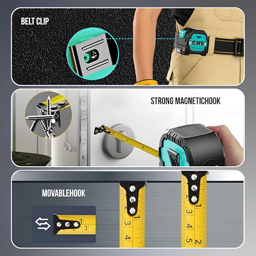 WIDX 3-in-1 Laser Tape Measure