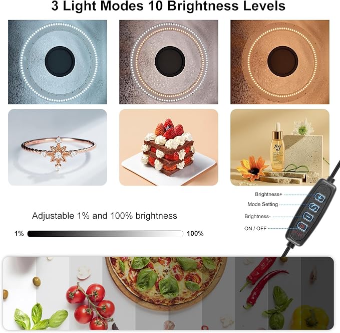 Light Box Photography 20x20in, PULUZ Portable Photo Studio Light Box