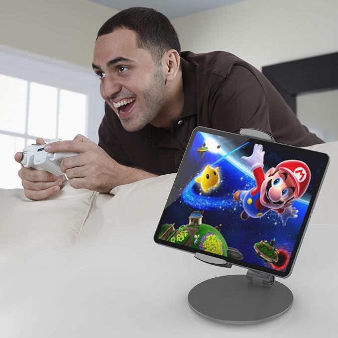 Stouchi 12.9 iPad Stand, 360 Swivel Base Tablet Holder