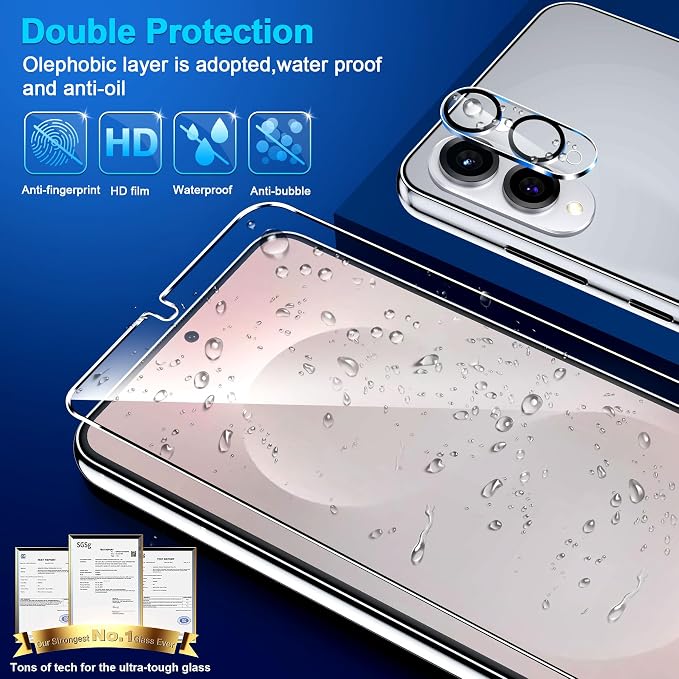 firtstnow 3 Pack for Samsung Galaxy S25 Edge Screen Protector Tempered Glass +