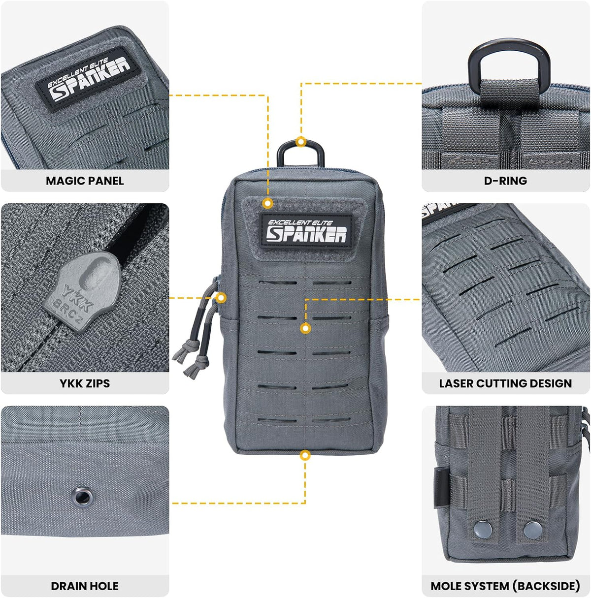 EXCELLENT ELITE SPANKER Tactical MOLLE Pouch EDC Utility Pouches