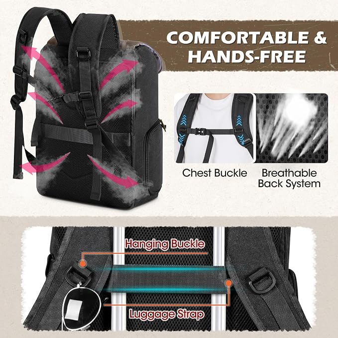 RAINSMORE Camera Bag Professional