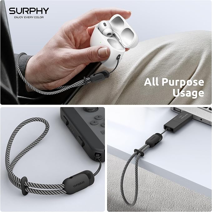 SURPHY 2 Pack Phone Lanyard for Cellphone Case, Phone Wrist Strap for Case