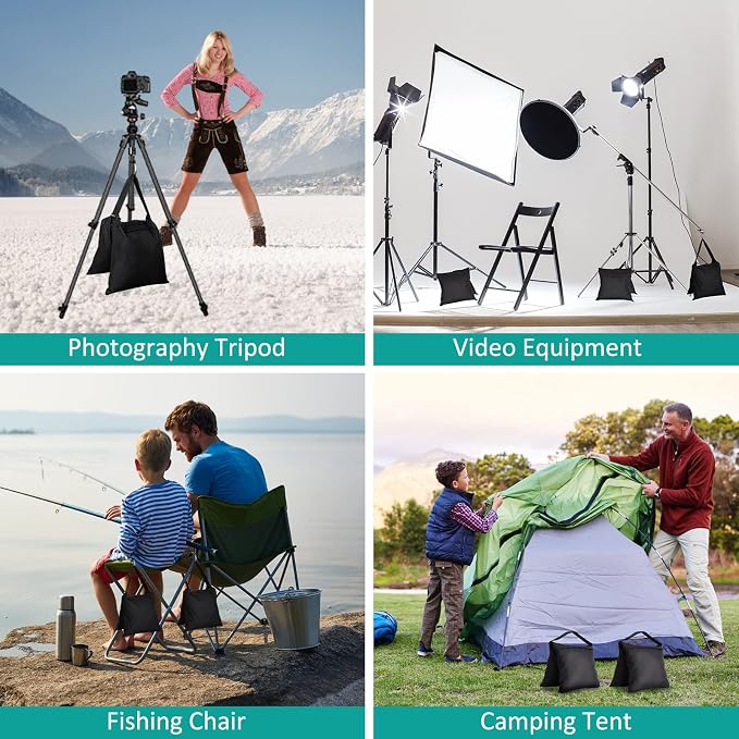 Aimosen 4 Packs Sandbags Weight Bags