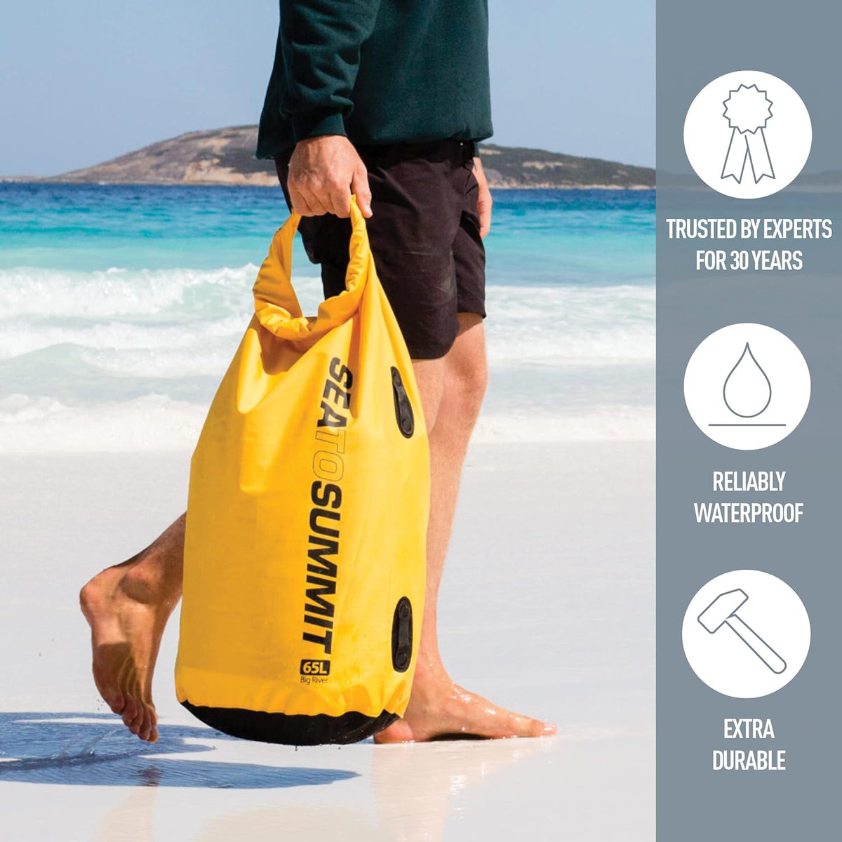 Sea to Summit Big River Dry Bag - Ultra-Durable Roll-Top Waterproof Storage | 20L Size