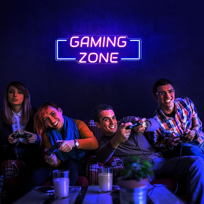 Kavaas Game Zone Neon Signs for Gaming Room Decor