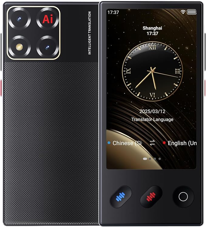 Language Translator Device 2025, AI & ChatGPT & No WiFi Needed, Real-Time Two