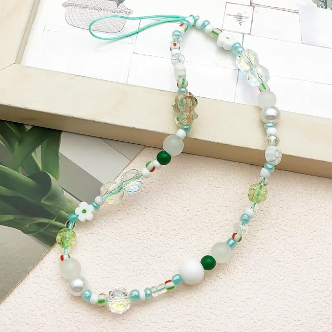 Beaded Camera Wrist Strap Cute Digital Camera Charm Lanyard Phone Chain