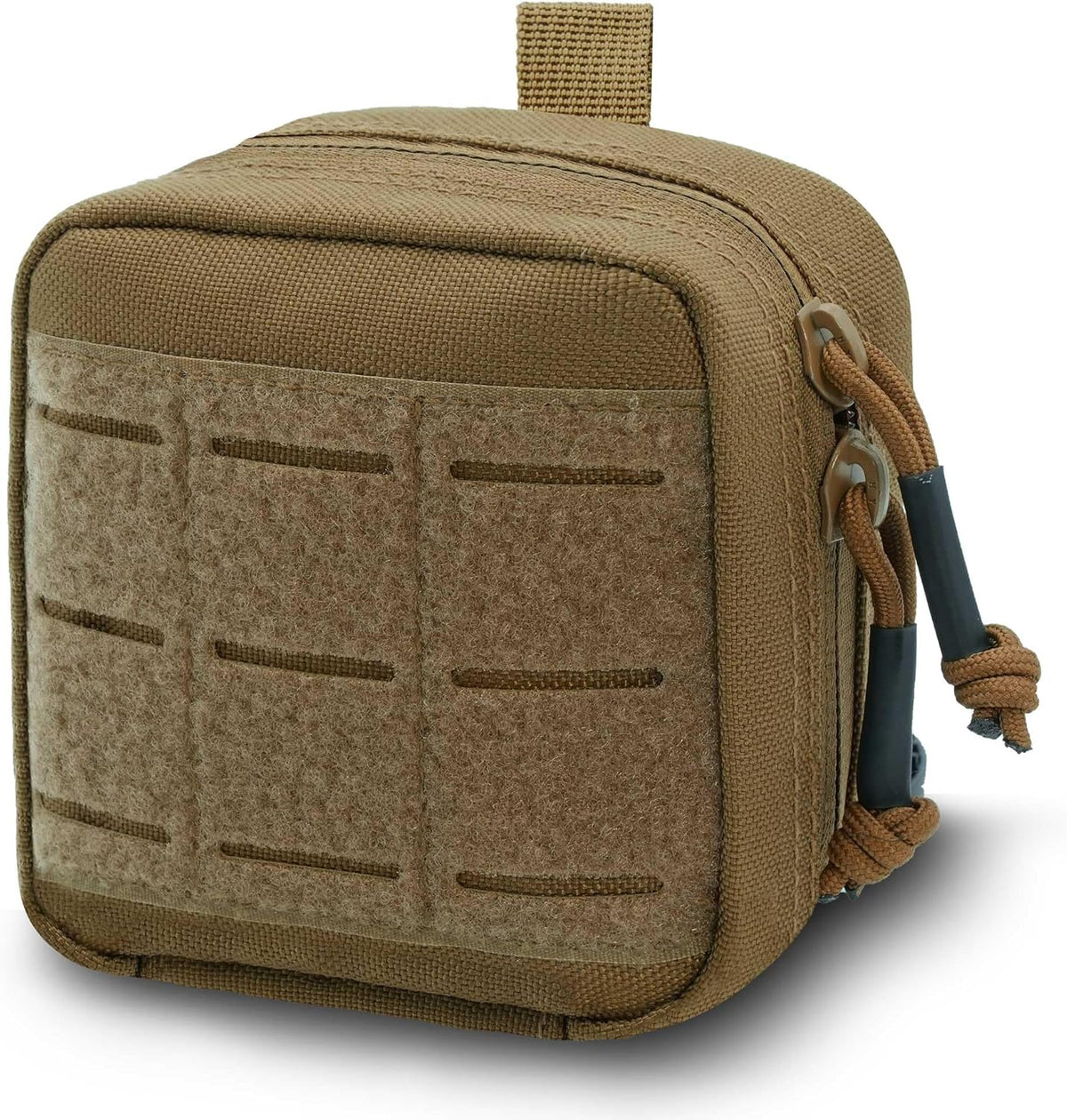Upgrade Tactical Molle Admin Pouch - Laser Cut Design with Interior Divider | 4x4 Inches, Versatile Tool Bag