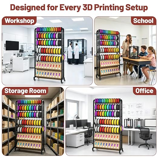7-Tier 3D Printer Filament Storage Rack