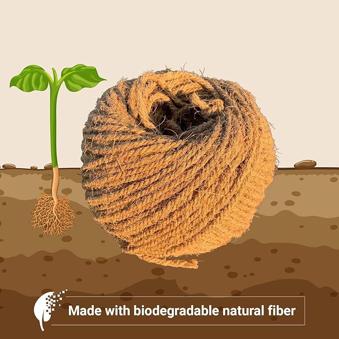 Sandbaggy Sisal Rope Twine 1/4 inch x 500 ft | Industrial Grade (8 Rolls)