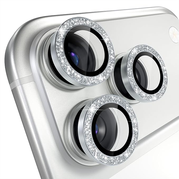 Misea Compatible for iPhone 17 Pro/iPhone 17 Pro Max Camera Lens Protector Bling
