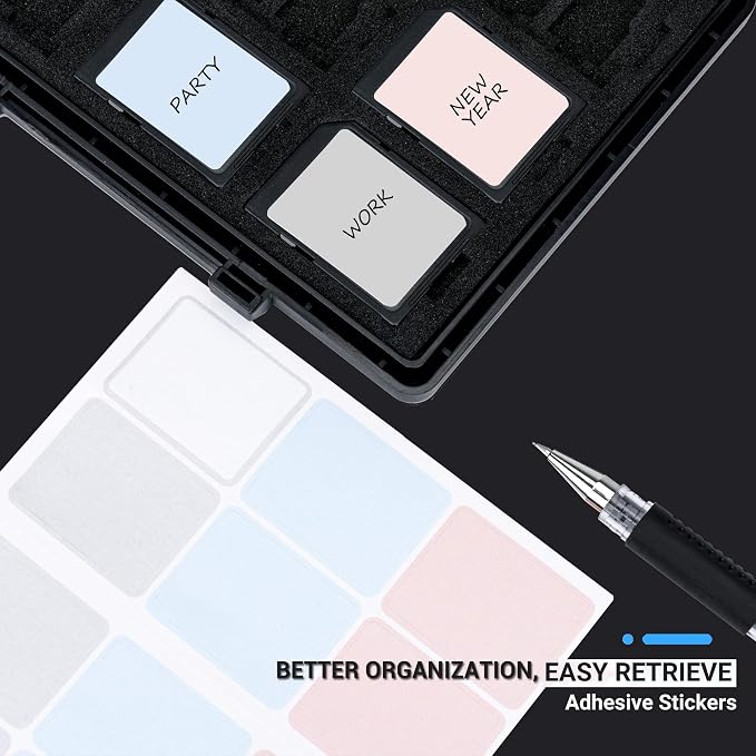54 Slots Memory Card Case for 36 Micro SD and 18 SD Cards