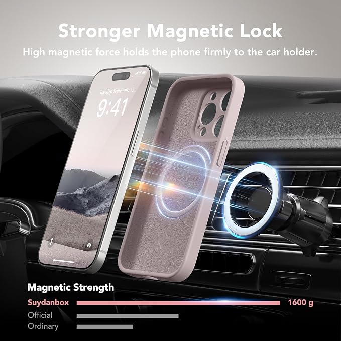 Magnetic for iPhone 15 Pro Case, Compatible
