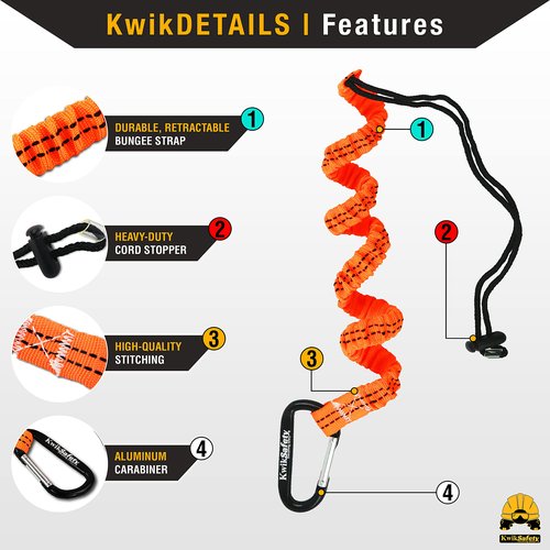 KwikSafety - Charlotte, NC - MANDRILL [1 PACK] Half Body Climbing Harness | FREE Tool Lanyard | Lightweight & Padded Adjustable Waist Belt
