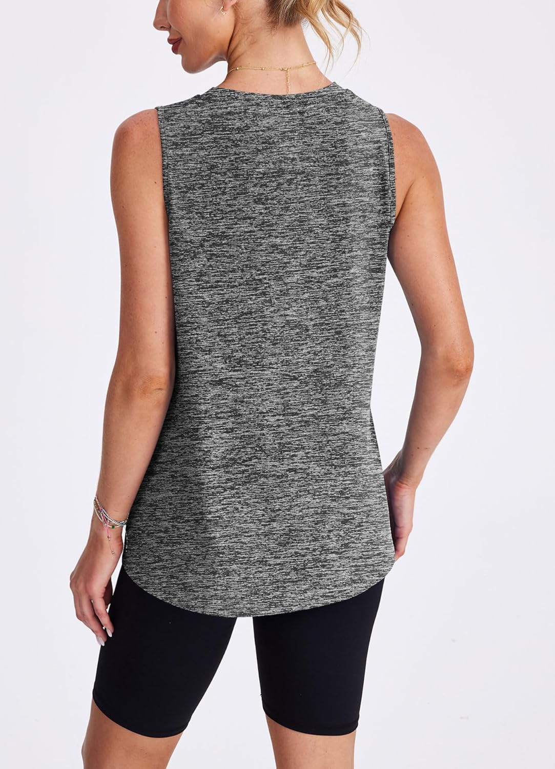 Skiennix Women's Workout Tank Tops - Lightweight Sleeveless Athletic Shirts for Running, Yoga & Tennis