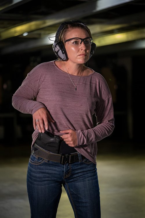 Caldwell Tac Ops Belly Band Holster Standard with Adjustable Waistband and Elastic Pockets for Pistol, Handgun and Revolver IWB Concealed Carry