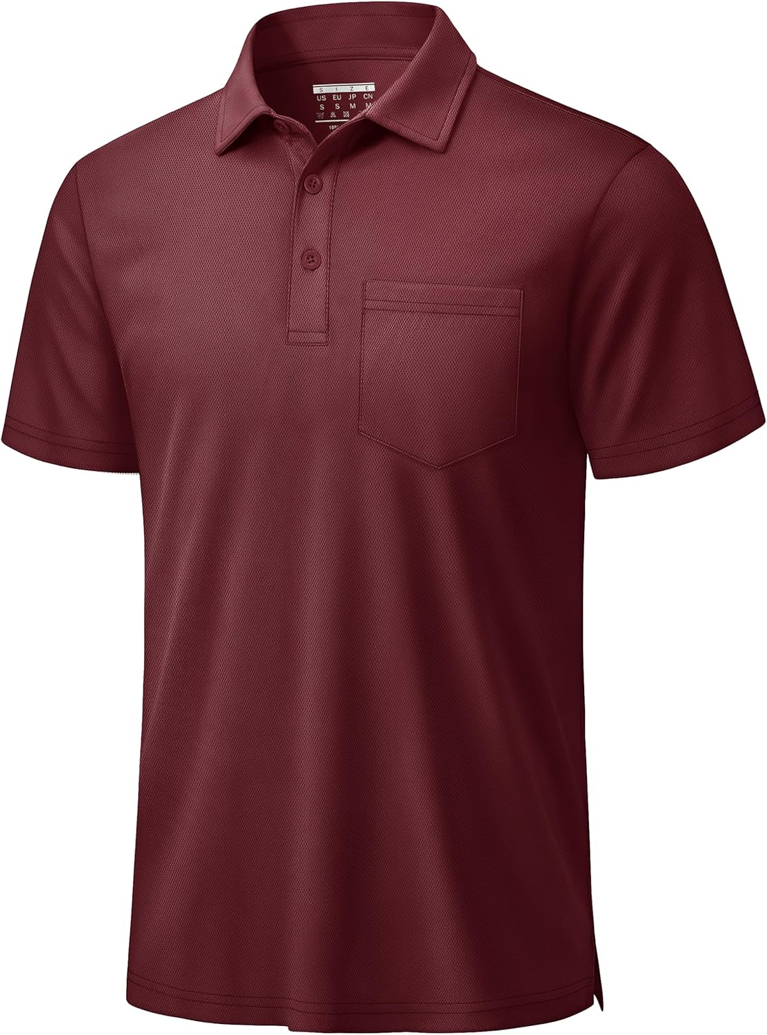 TACVASEN Men's Polo Shirt - Performance Dry Fit Golf Polo with Pocket | Casual Short Sleeve