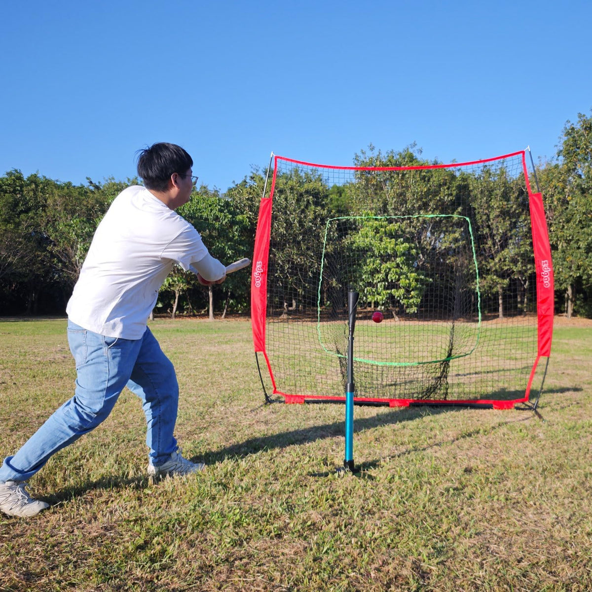 TARUMG Portable Baseball Batting Tee - Adjustable Height 25-47 Inches | Heavy-Duty Design for All Ages