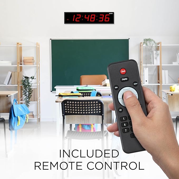 Ivation Oversized 36" Large Digital LED Clock | Big Digital Clock