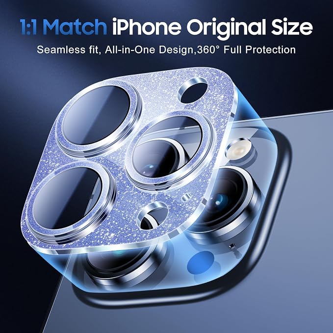 UniqueMe 3 Packs Compatible for iPhone 13 Pro Max/iPhone 13 Pro Camera Lens