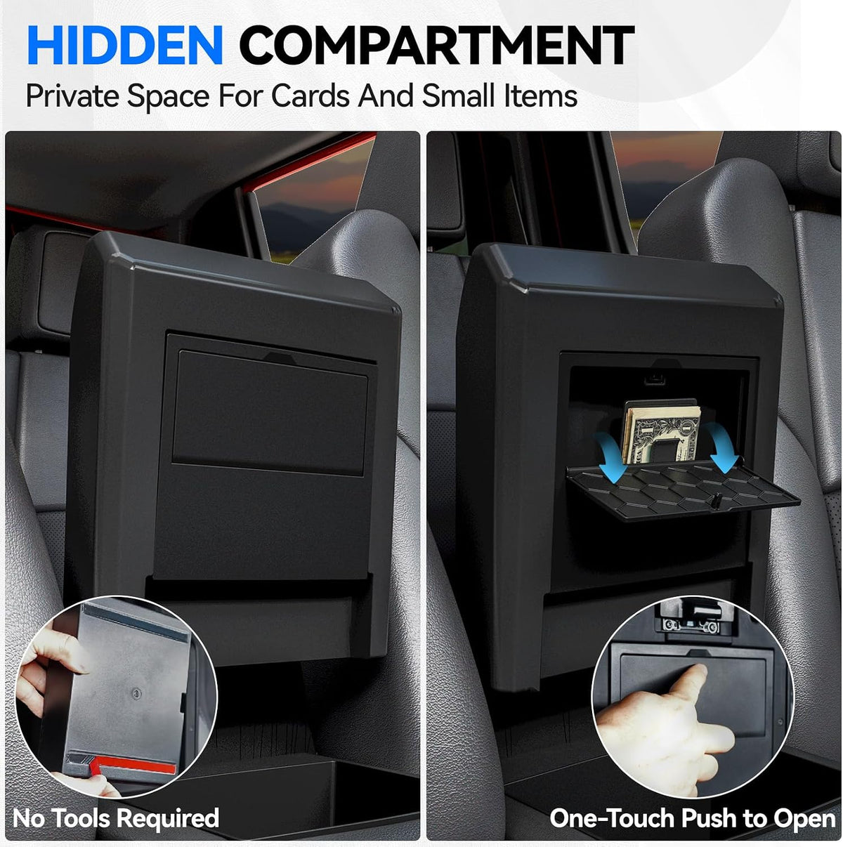 ELECFRESH Center Console Organizer for 2024-2026 Toyota Tacoma Accessories