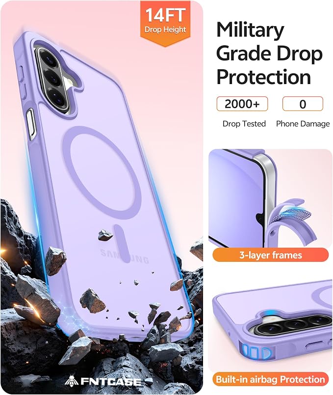 FNTCASE for Galaxy A17/A16 5G Phone Case: for Samsung A17 Cases Matte