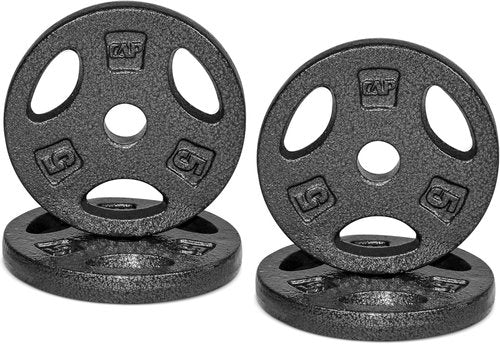CAP Barbell Weight Plates - Standard 1-Inch Grip for Enhanced Lifting | Durable Design