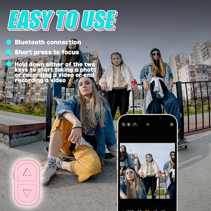 TikTok Scrolling Ring Remote, Hands‑Free Scroll/Like/Next/Volume Control