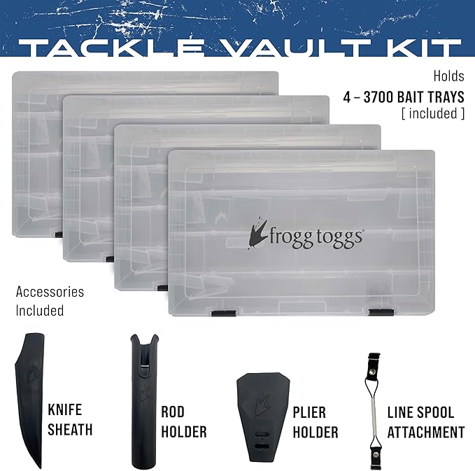 FROGG TOGGS EVA Tackle Vault, Lightweight, Customizable Fishing Tackle Bag