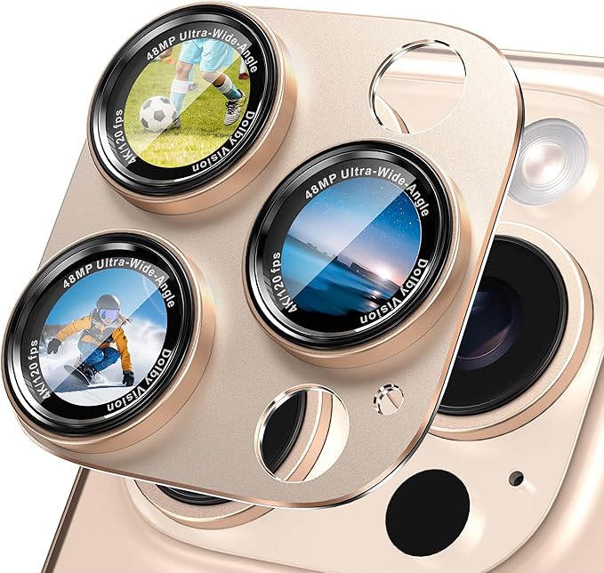 CACOE Camera Lens Protector for iPhone 14 Pro/14 Pro Max/16 Pro/16 Pro Max