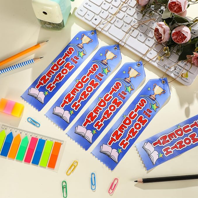 Wavwavw 200 Pcs Student of the Month Award Ribbons Bulk 8" x 2" Prizes Ribbons