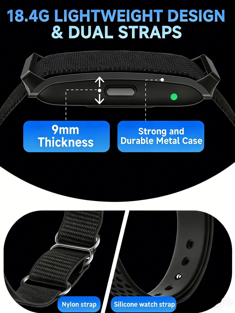 Smart Bracelet for Men Women, Health Activity Fitness Trackers, 24/7 Continuous Blood Pressure/Heart Rate Monitor, 24H Sleep Tracker,170+ Sports Modes Fitness Tracker, Smart Band with Free APP 2 Bands