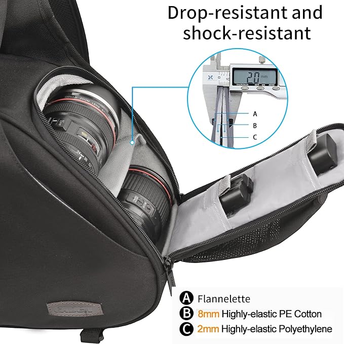 CADeN Camera Bag Sling Shoulder Bag Camera Case Waterproof