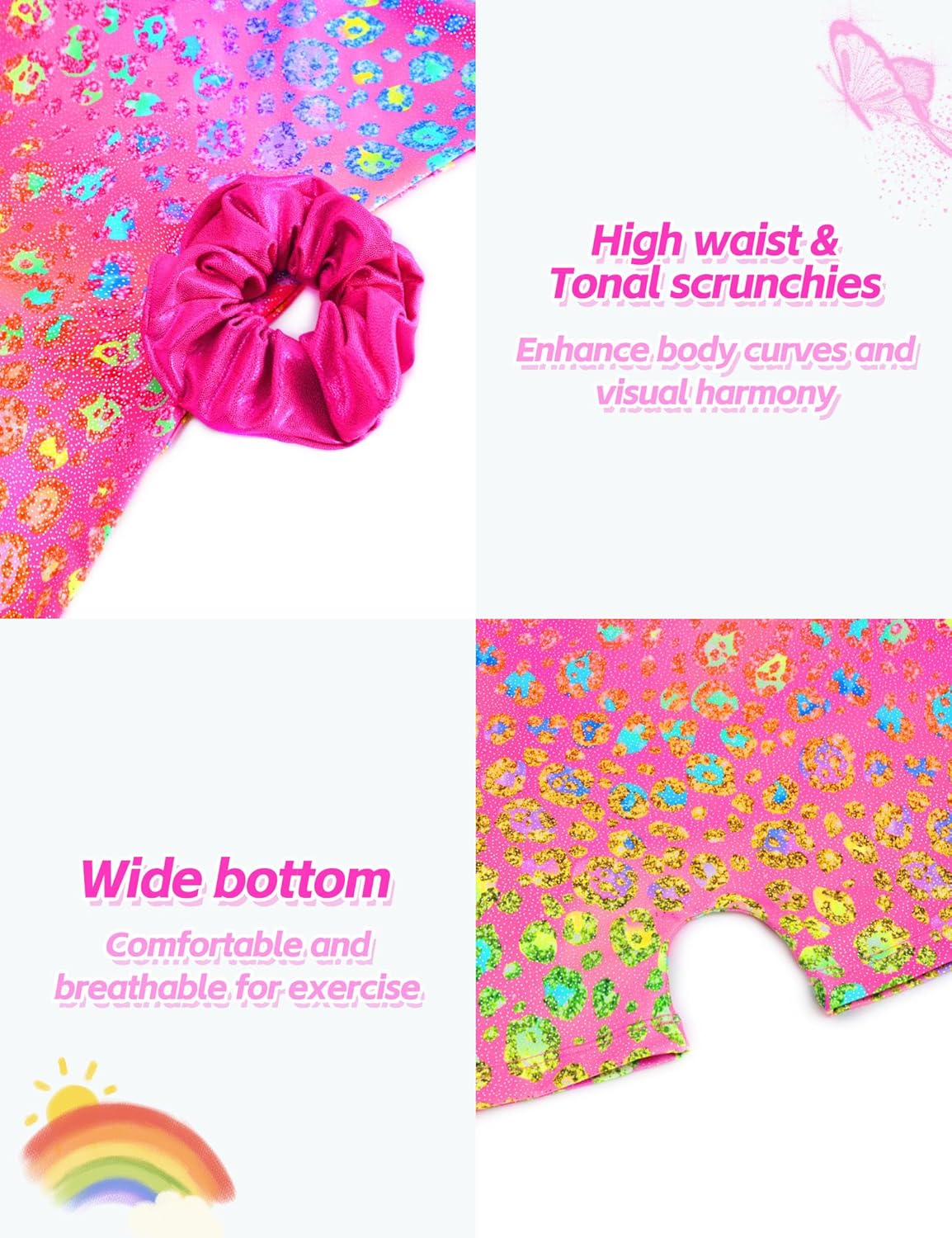 Regine Switzerland Girls' Sleeveless Gymnastics Leotard - Sparkly Biketard with Shorts