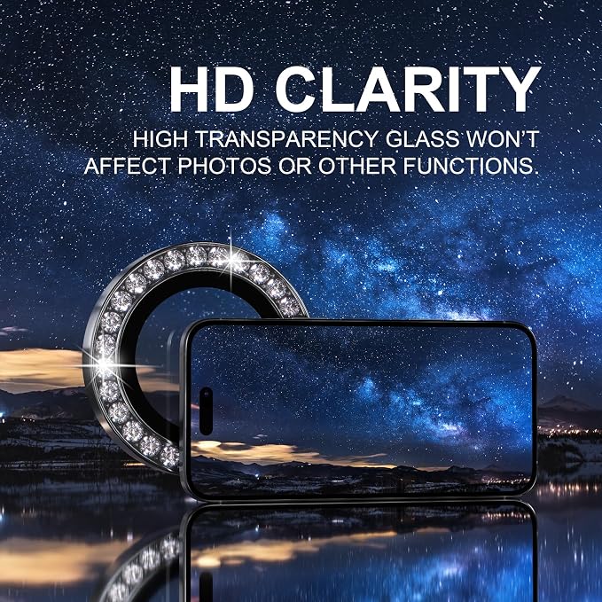 Choiche Compatible for iPhone 16 Pro/iPhone 16 Pro Max Camera Lens Protector