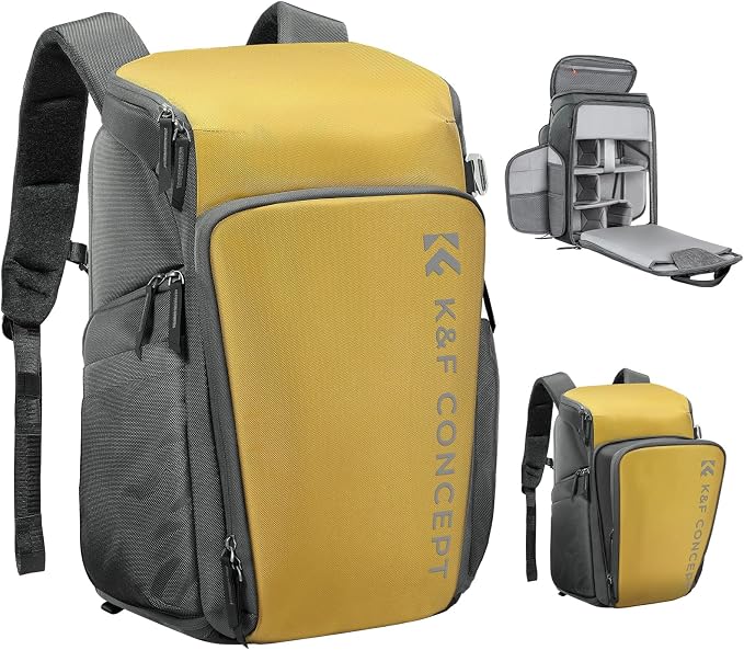 K&F CONCEPT Professional Camera bag Backpack 25L Large Capacity Camera Case