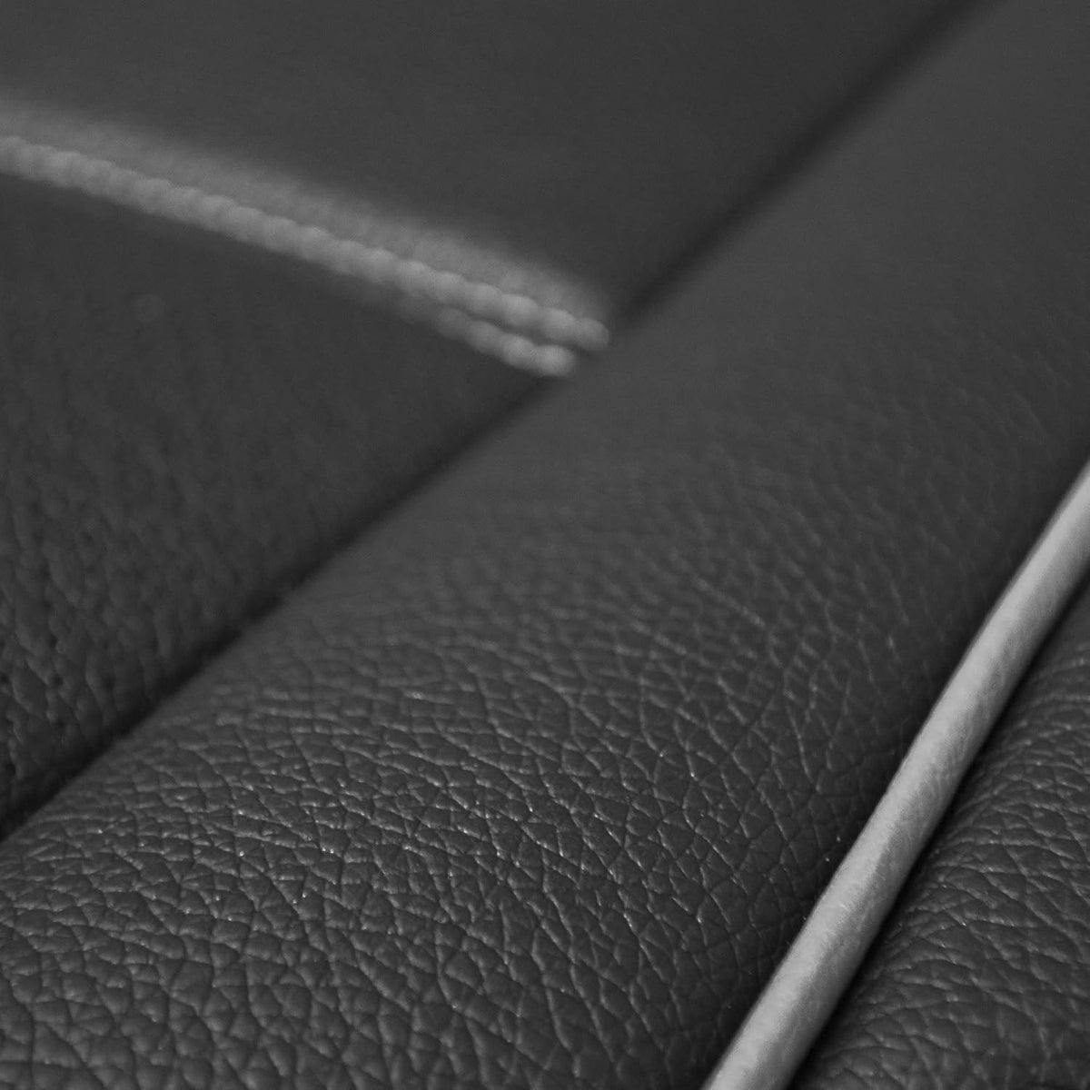 FH Group Universal Fit Back Seat Faux Leather Car Seat Cover, Rear Seat Covers for Cars with Rear Split Bench, Car Interior Accessories for SUV, Sedan, Van, Gray