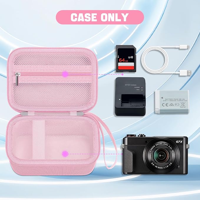 Camera Case for Canon PowerShot G7X Mark III/ G7 X Mark II/ SX740 hs Digital