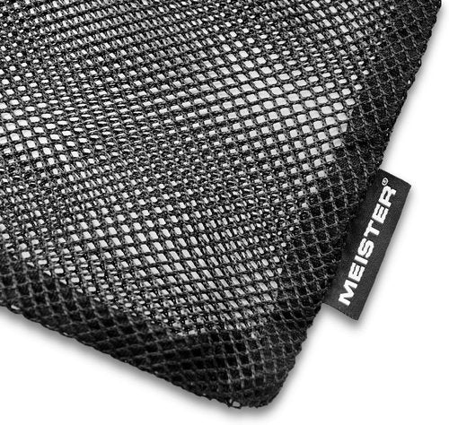 Meister Athlete Wash Bag - Durable Mesh Sports Laundry Bag with Zipper Lock - Black